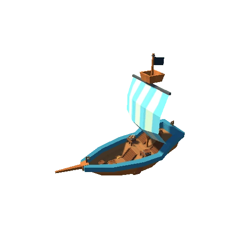 Pirate Ship 03 Blue